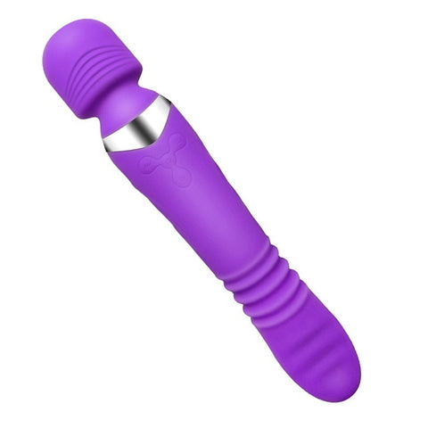 Heating Stretch Dildo G Spot Vibrator for Woman Powerful Adult Sex Toys Personal Clit Massager Magic Wand AV Vagina Stimulator - Bikinisexy