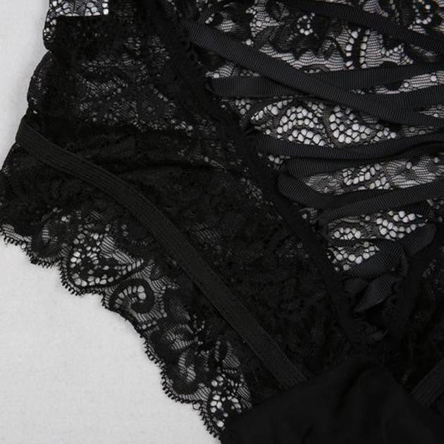 Women's Bandage Sexy  Lingerie Sexy Bare Imitation Lace Underpants - Bikinisexy