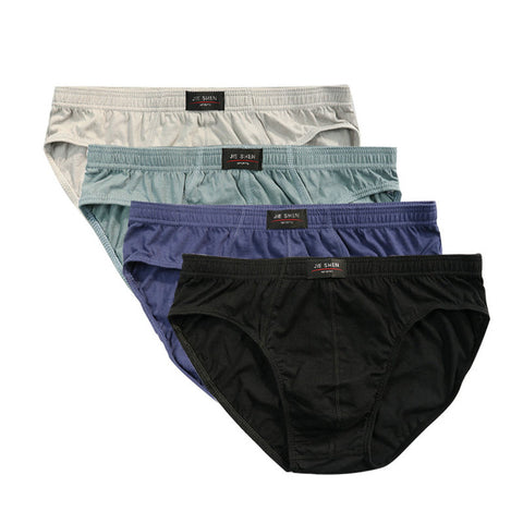 New arrival Solid Briefs Factory Direct Sale 4pcs / Lot Mens Brief Cotton Mens Bikini Underwear Pant For Men New Fashion - Bikinisexy