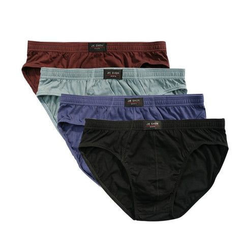 New arrival Solid Briefs Factory Direct Sale 4pcs / Lot Mens Brief Cotton Mens Bikini Underwear Pant For Men New Fashion - Bikinisexy