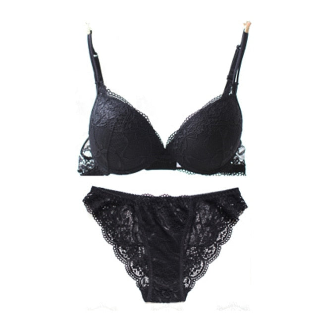 HOT 2017 Fashion Sexy charming lace bra gather together Shape Wear women bra set Comfortable Underwear - Bikinisexy