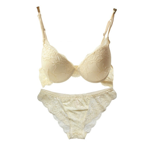 HOT 2017 Fashion Sexy charming lace bra gather together Shape Wear women bra set Comfortable Underwear - Bikinisexy