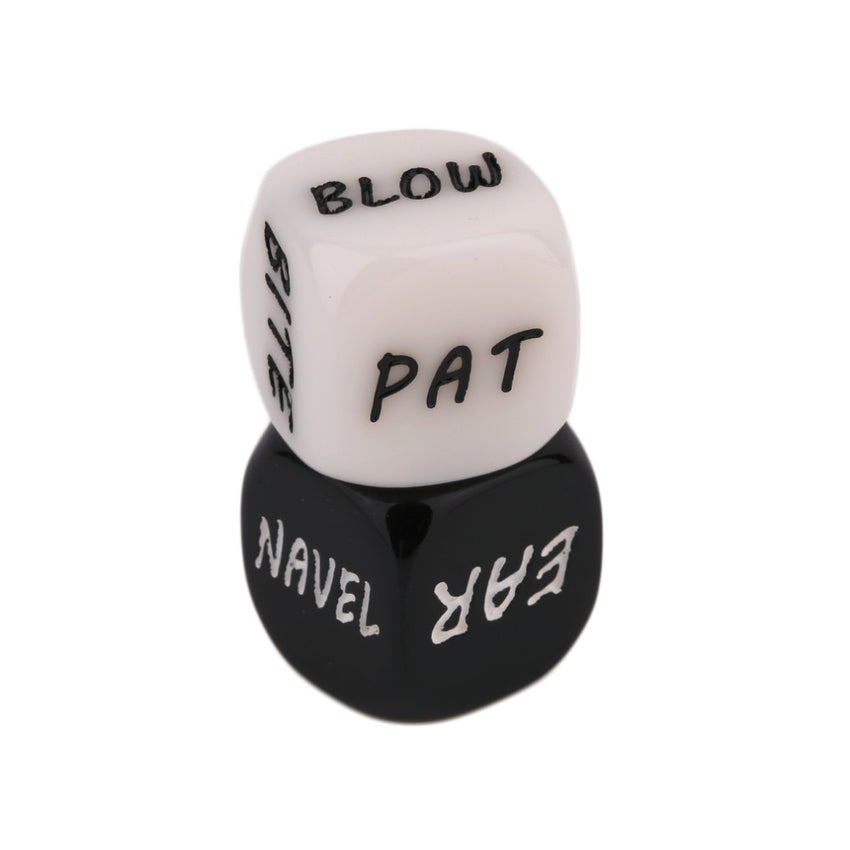 2PCS Dice Sex game Funny Sex Dice Sexy Romance Love Humour Gambling Adult Games Erotic Craps Pipe Sex Toys - Bikinisexy