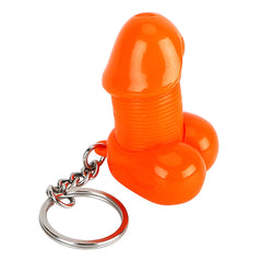 Sexy Cock Keychain Auto Key Rings Male Genitalia Sex Toys Car Key Chain Creative Gift For Lover Elasticity Design Keyring Keyfob - Bikinisexy