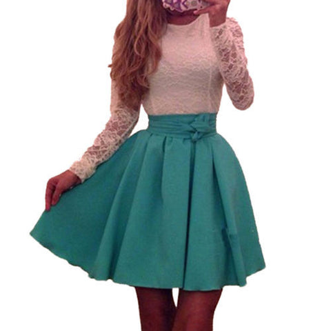 HOT HOT Sexy lace stitching explosions  Lady Europe Spring dresses - Bikinisexy