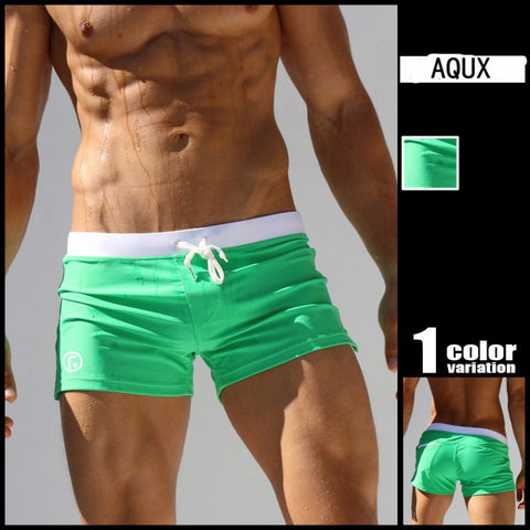 Men Swimwear Surf Board Beach Wear Man Boxer Shorts Swim Suits Gay Pouch Swimming Trunks - Bikinisexy