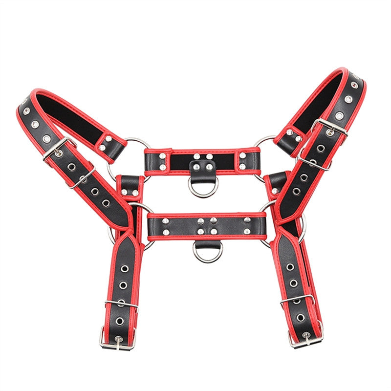 Men's Chest Straps Sexy Bondage Restraints PU Belt Harness Gay Buckles Fetish Clubwear Sex Toys For Cosplay Foreplay BDSM - Bikinisexy