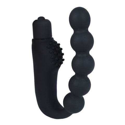 Adult Vibrating Plug Prostate Massager Beads Vibrator Silicone Vibration Men Woman Gay Sex Toys - Bikinisexy