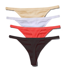 Hot Sale Sexy Women Cotton G String Thongs Low Waist Sexy Panties Ladies' Seamless Underwear Drop Ship - Bikinisexy