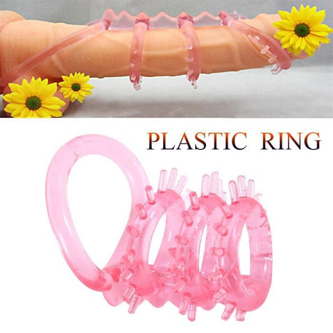 Master Triple Ticklers Cock Ring Sex Products Passion Delay Peni's Rings Sex Toys - Bikinisexy