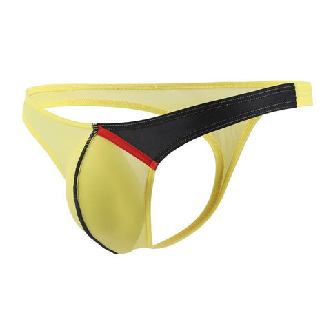 Sexy Gay Underwear Men's Ultr-thin Ice Silk Man Low Waist U Convex Underpants - Bikinisexy