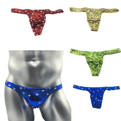 Sexy Gay Underwear Men's Ultr-thin Ice Silk Man Low Waist U Convex Underpants - Bikinisexy