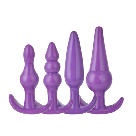 100% Silicone Anal Plug Beads Jelly Toys Skin Feeling Dildo Adult Sex Toys for Men, Sex Products Butt Plug Sex Toys for Woman - Bikinisexy