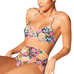 Fashion Women Bikini Swimsuit Print Bikini Swimsuit Sexy Swimwear - Bikinisexy