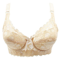 Hot Full cup thin underwear small bra plus size wireless adjustable Women's bra Large size B C D cup Lace Bras Dropshipping - Bikinisexy