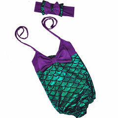 Bear Leader Girls Clothing Sets 2019 Summer Lacing Bikini Suits Swim Colorful Fish Scale Swimsuit For Kid Girl with Haif Band - Bikinisexy